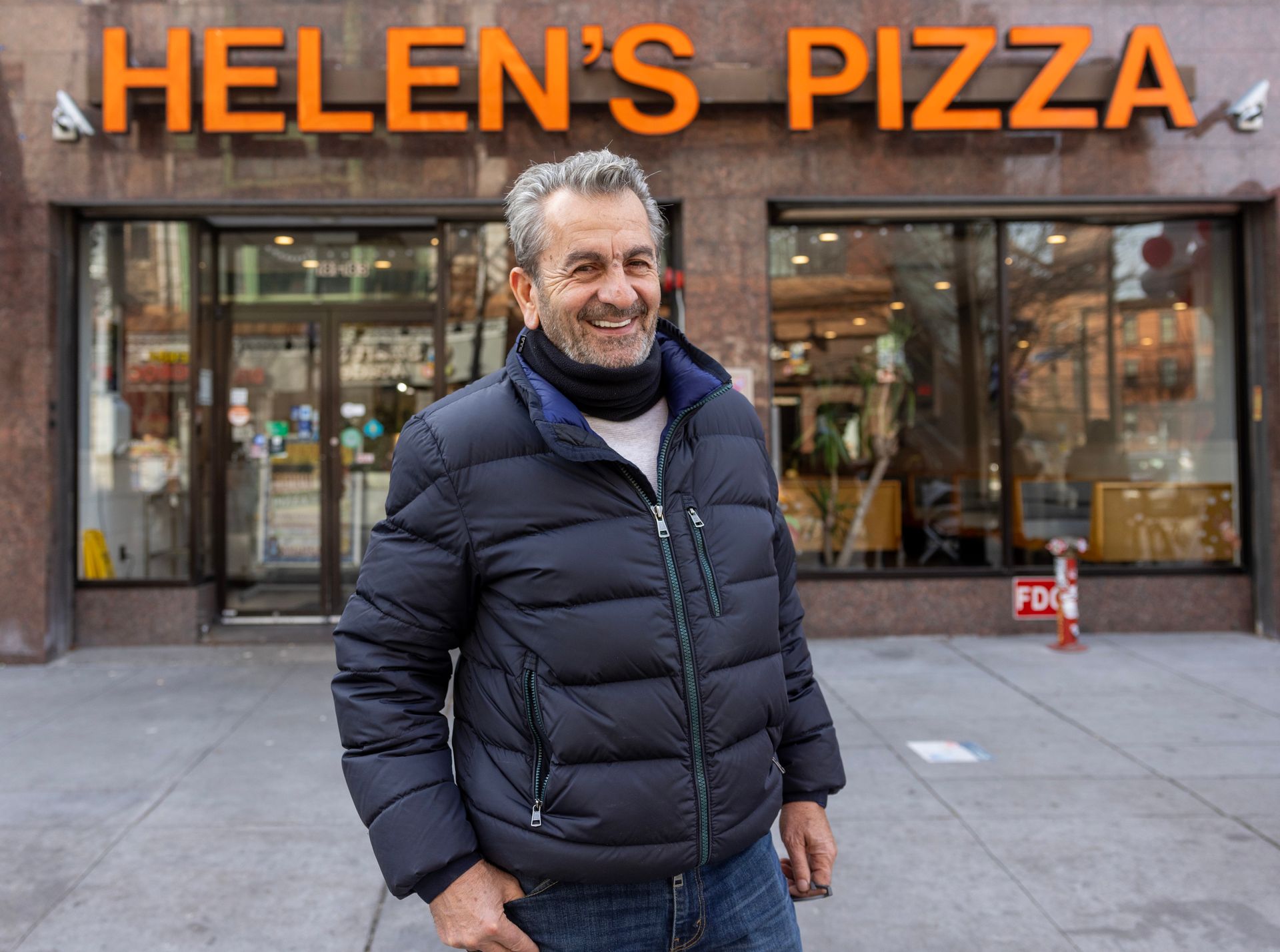 Steve Calcanides at HELEN'S PIZZA